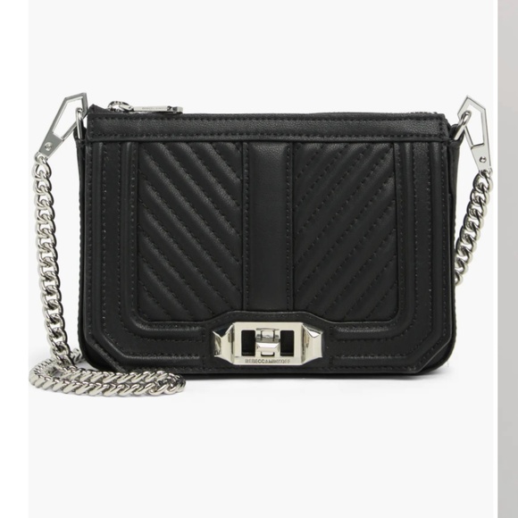 Rebecca Minkoff Chevron Quilt Leather Crossbody Bag - Picture 1 of 6